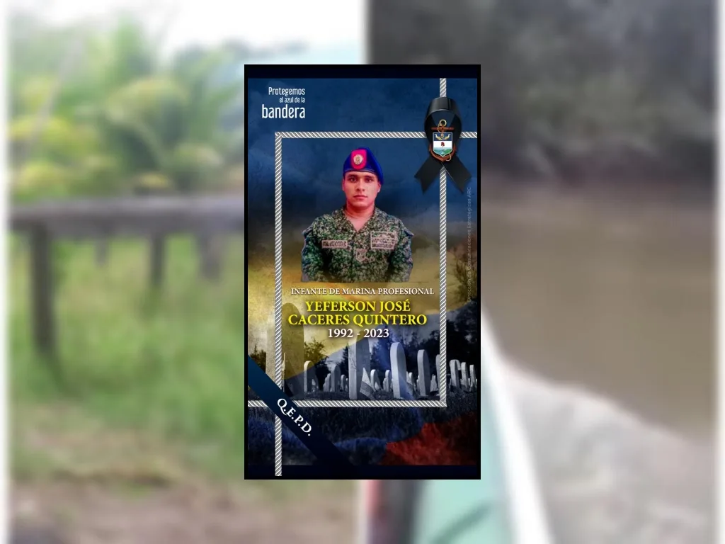 Jefferson Cáceres, el infante de marina muerto en enfrentamiento contra ELN en Buanventura