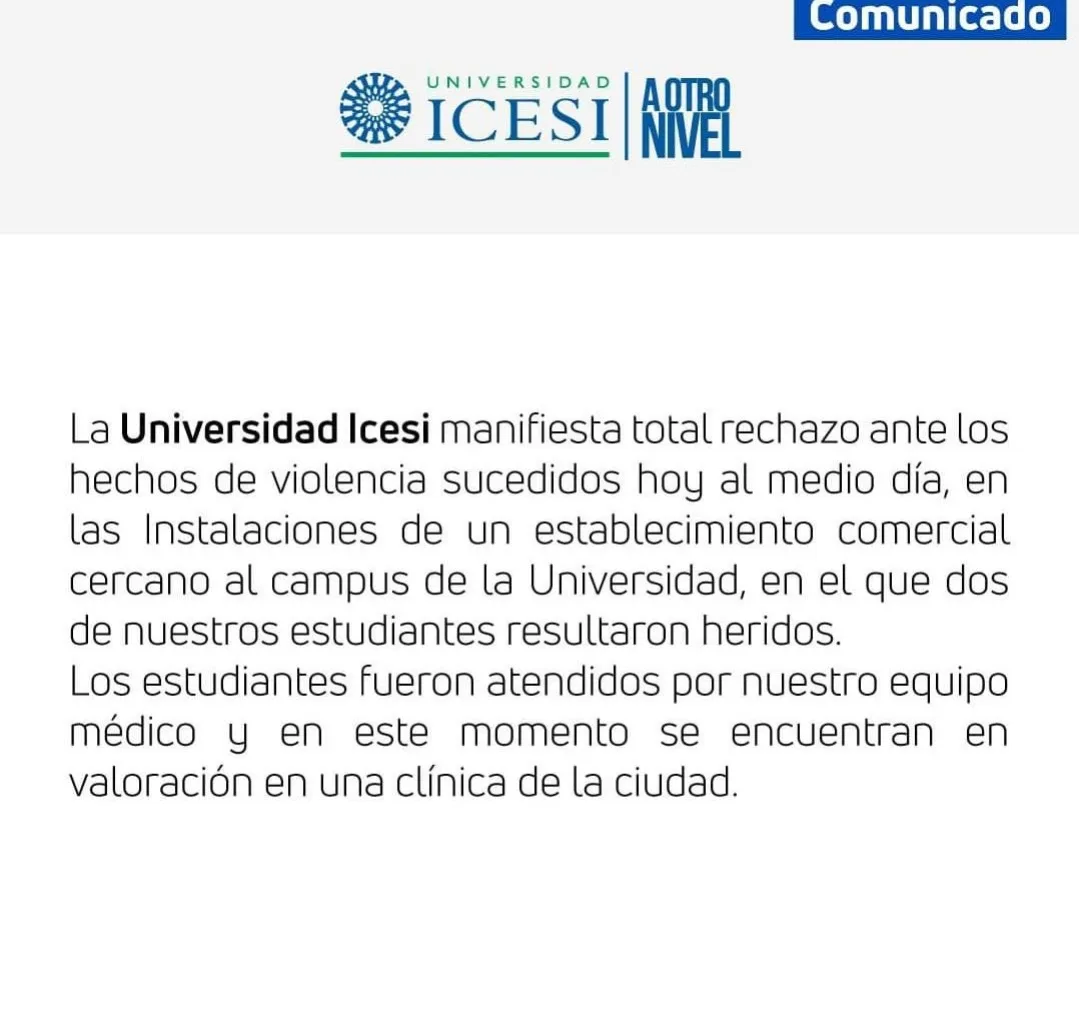 estudiantes Icesi heridos