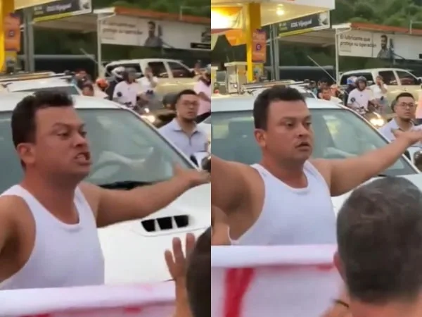 "¡Déjenme pasar, tengo que ir a cu... a mi esposa!": Curioso reclamo de un hombre atrapado en el paro camionero