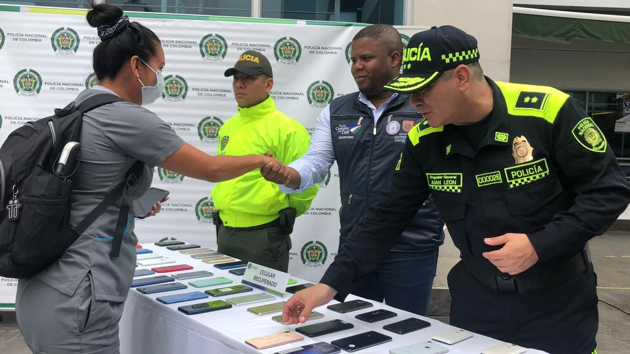 celulares robados en Cali ventas en el centro