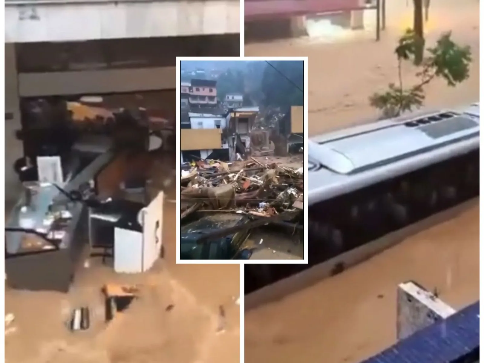La destrucción en Petrópolis