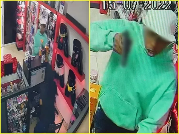 Rechazo en Cali: sujeto ingresó a robar a tienda comercial, forcejeo con la vendedora y le disparó.