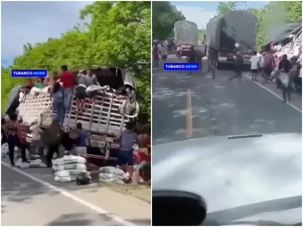 «Ayúdenme, por favor», fue el grito desesperado de un camionero que sufrió un accidente en la vía entre Zambrano y Plato, en Magdalena