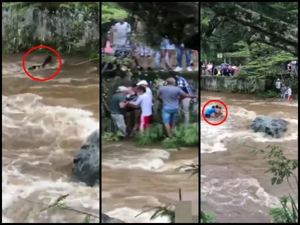 Angustia y desespero en medio del rescate de bañistas en el río Santa Rita
