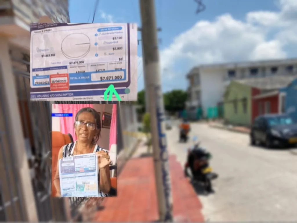 De 138 mil pesos a 7 millones: factura de energía que llegó a una casa en Barranquilla, "ni aire tenemos"