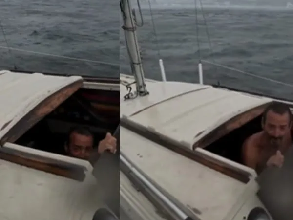 "El hombre que desafía al huracán 'Milton': Se niega a abandonar su barco y se hace llamar 'Teniente Dan'"