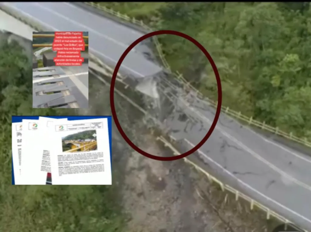 Advirtieron desde hace meses el daño en el puente Los Grillos: ¿El temblor lo partió?