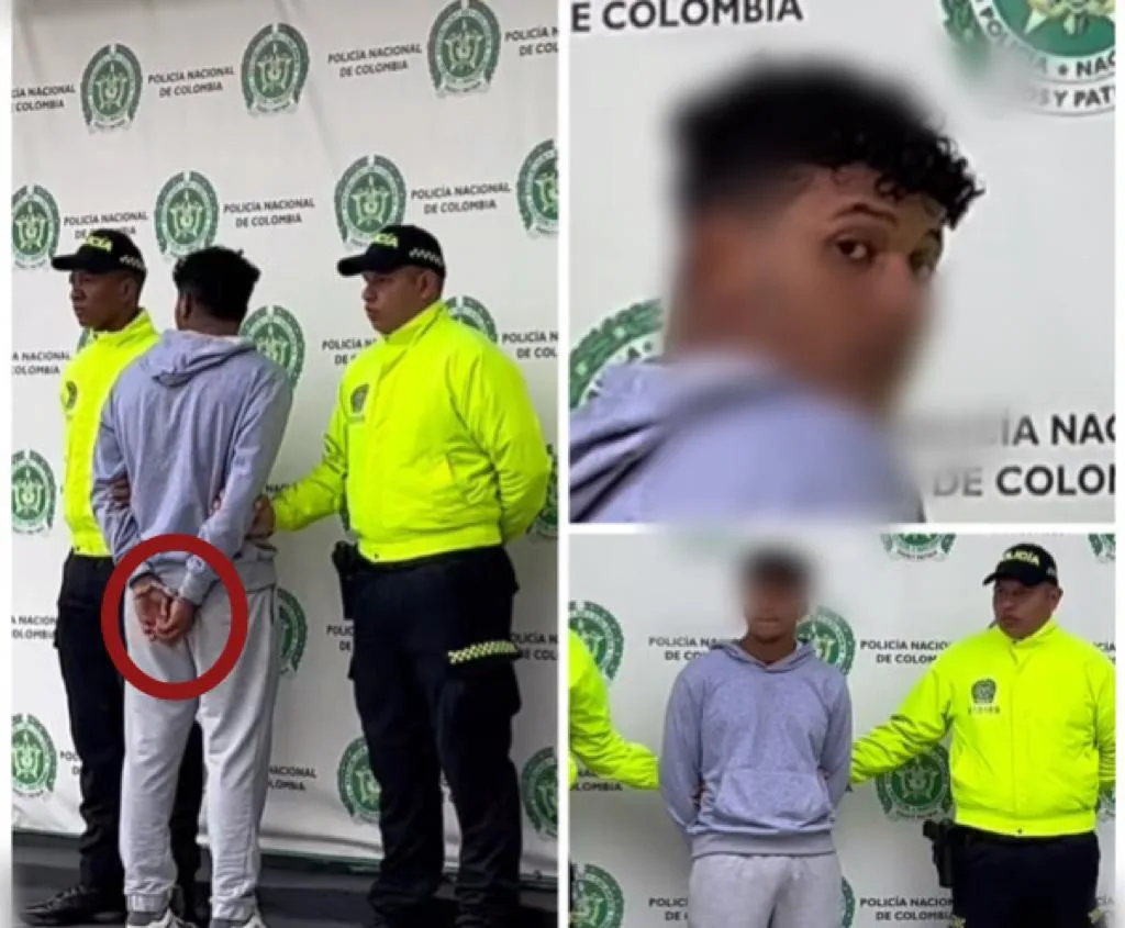 Extraños gestos del presunto asesino serial capturado en Bogotá, tiene 21 años