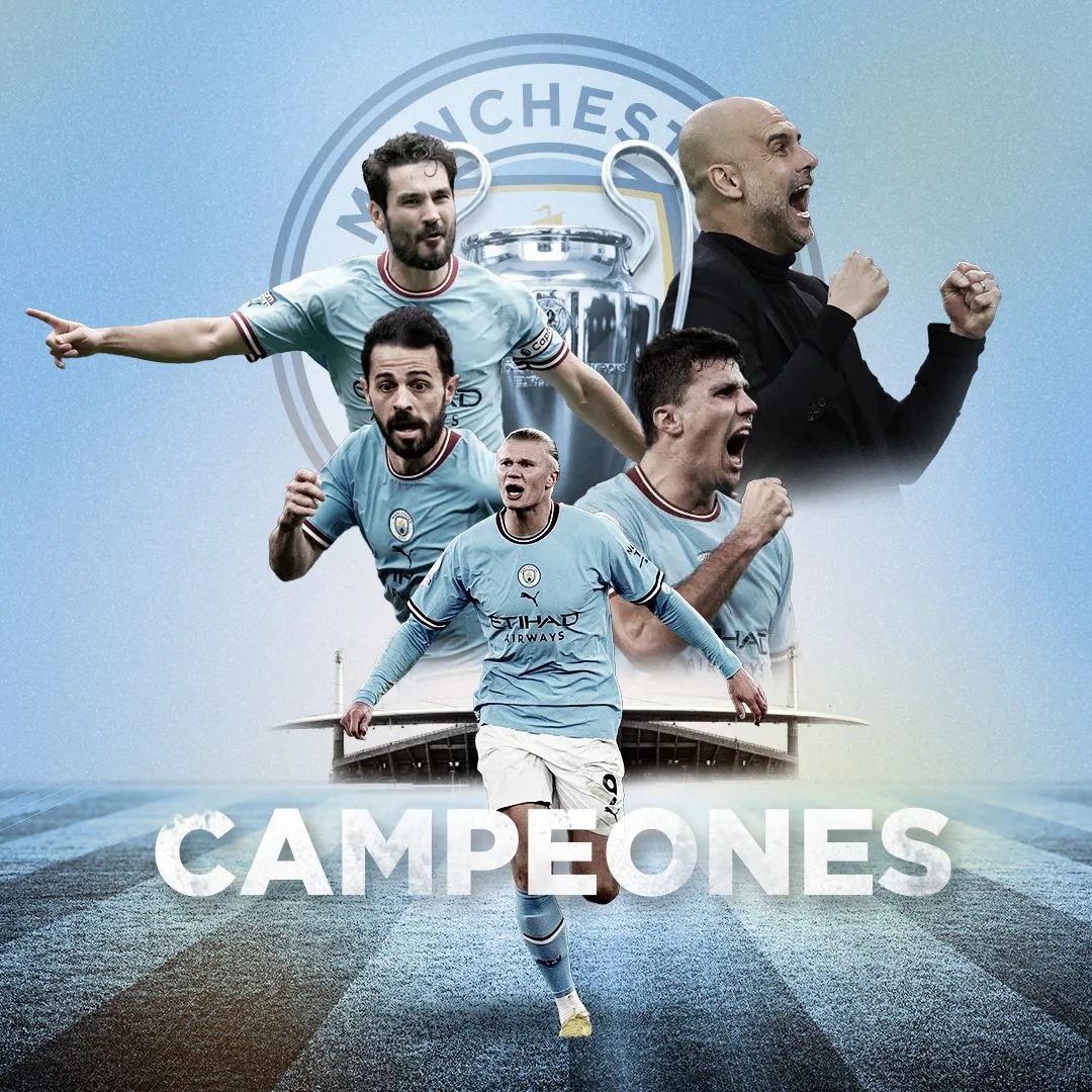 Manchester City consiguió el triplete: campeones de la UEFA Champions League