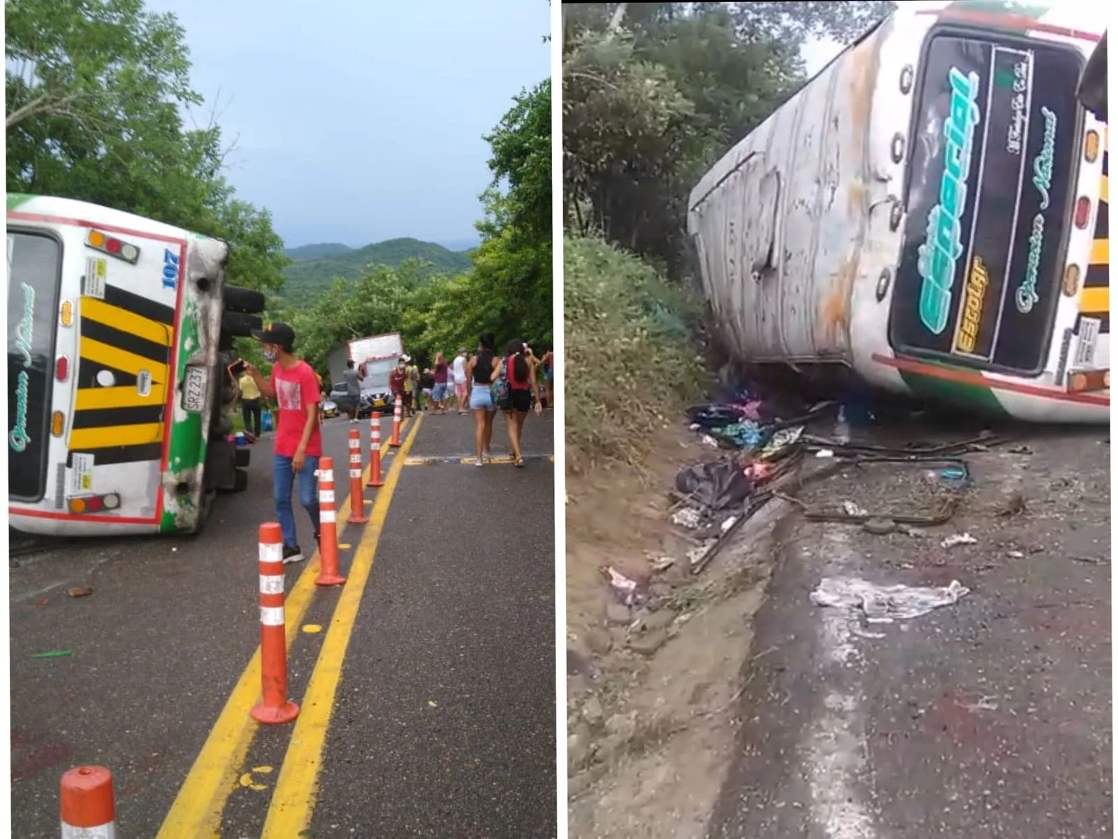 Tubará accidente via al mar