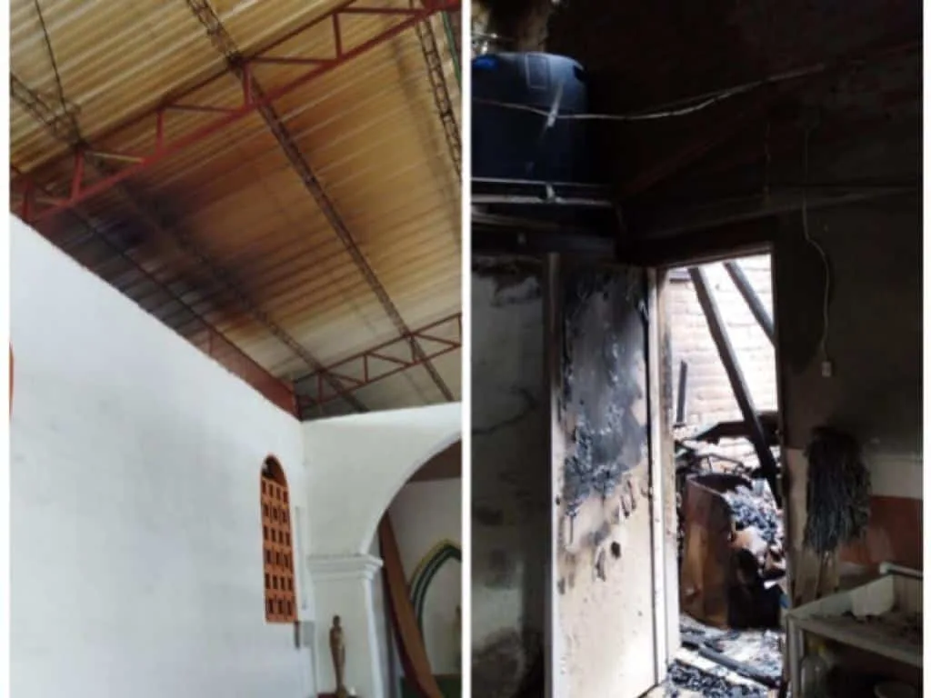 No fue por robar, a templo en Palmira le prendieron fuego y se canceló Festival del Pandebono