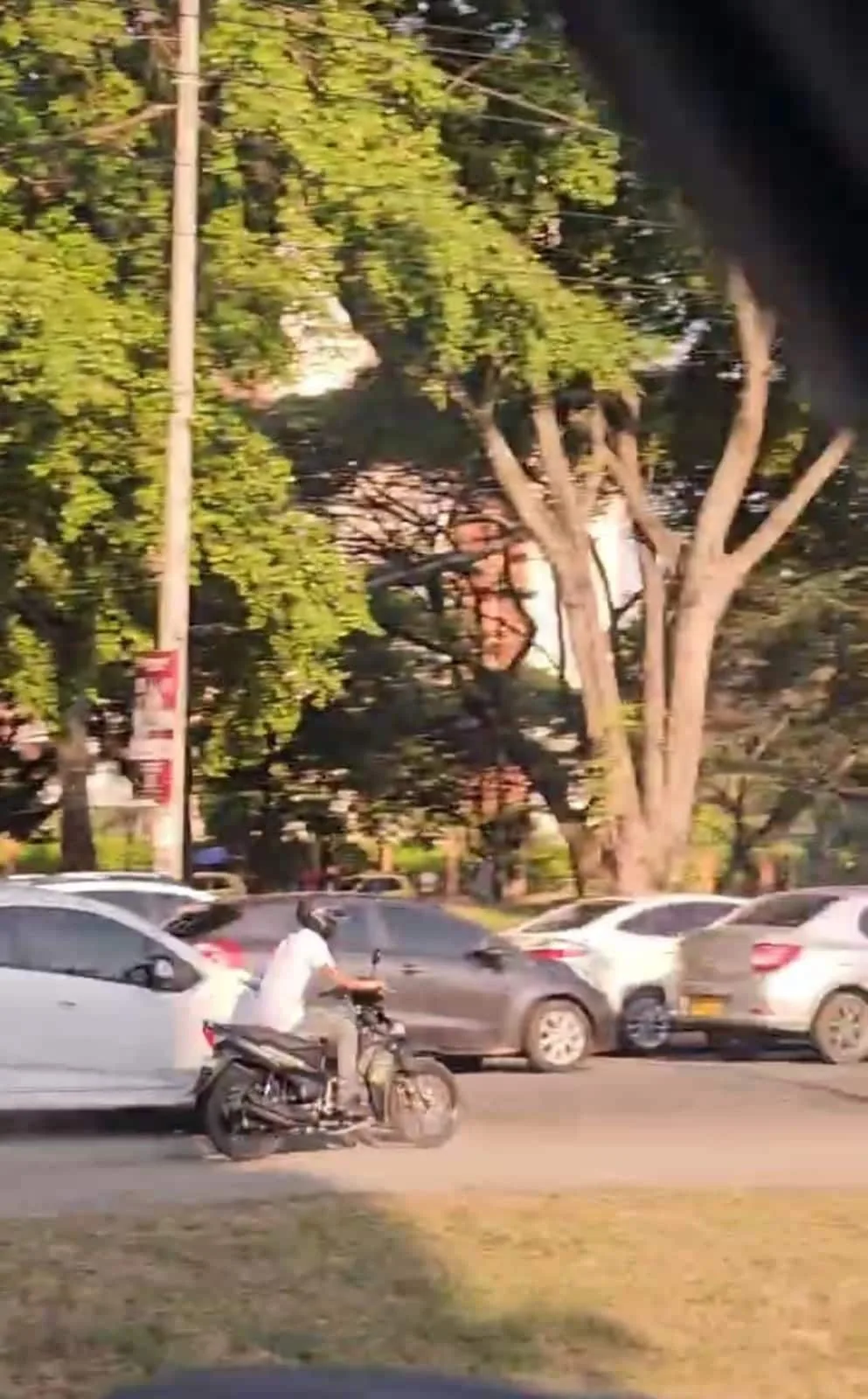 ¡Ya están pasados! abrieron las puertas del carro y los atracaron: tres 'motoladrones' en la Simón Bolívar
