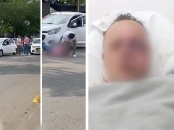 "Tiene fuertes lesiones en su ojo y rostro", conductor golpeado en Cali, tras un choque