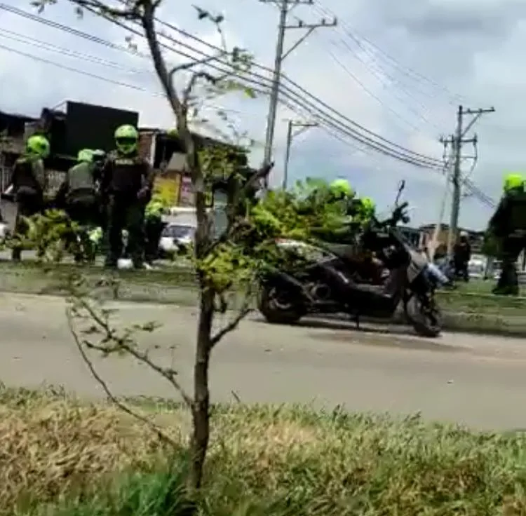 Cavasa y Andrés Sanín en Cali disturbios