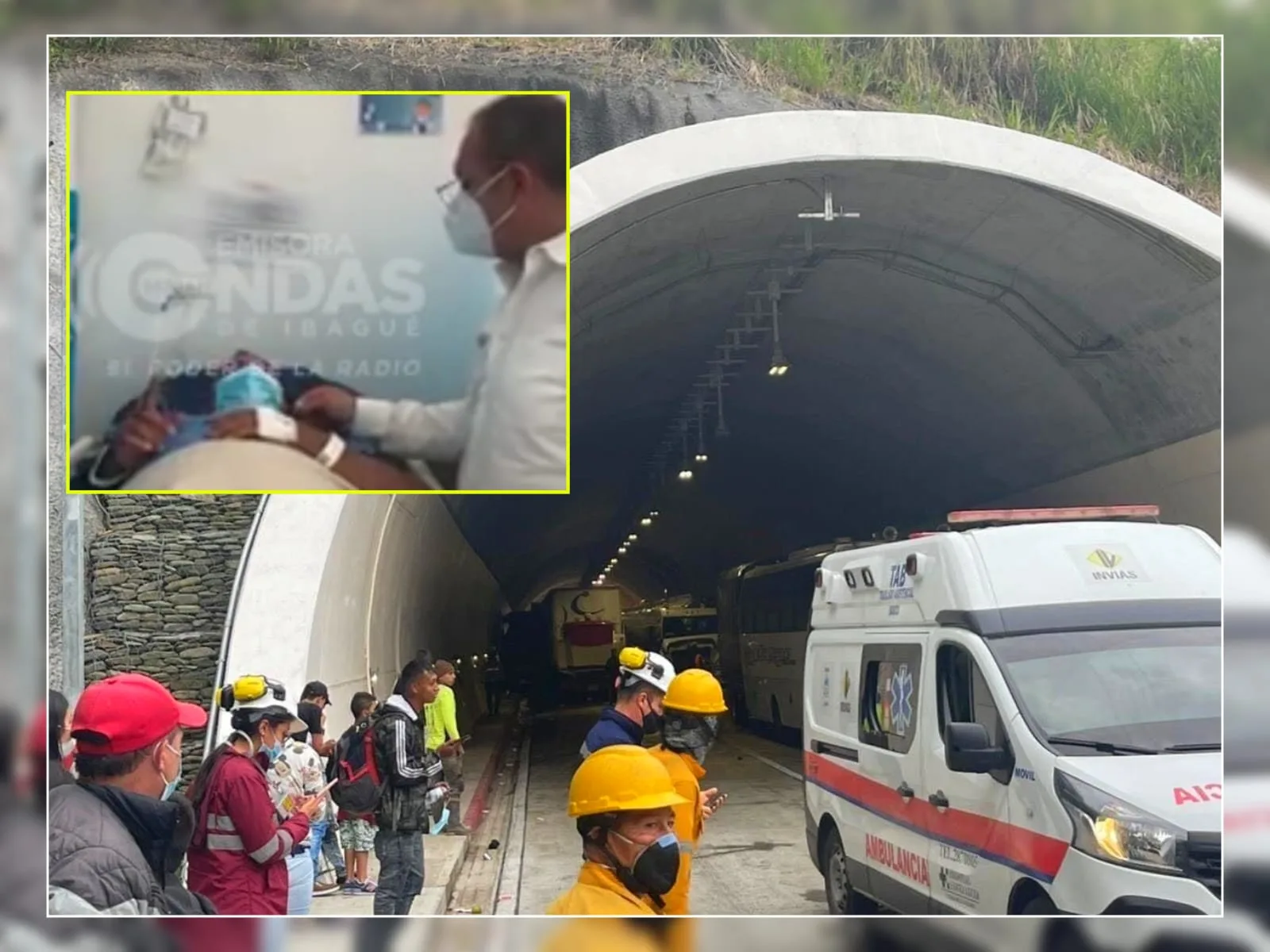 el conductor de la mula Túnel Los Venados La Línea