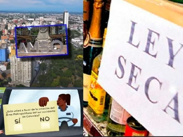 Ley seca en Cali este domingo 24 de noviembre, por motivo de la consulta popular del Área Metropolitana del Suroccidente