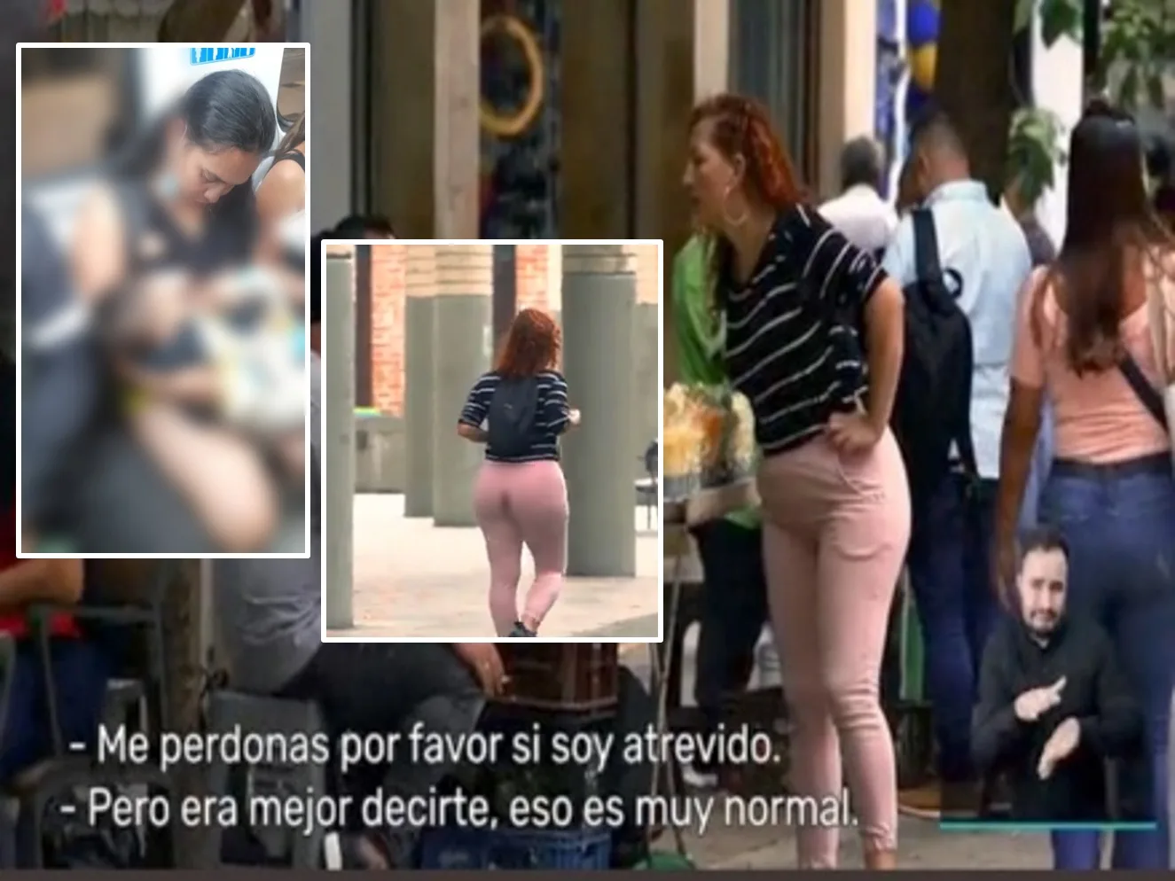 Mujeres lactando en público y otras con manchas de menstruación en sus pantalones: campañas 'sin tapujos' en Medellín
