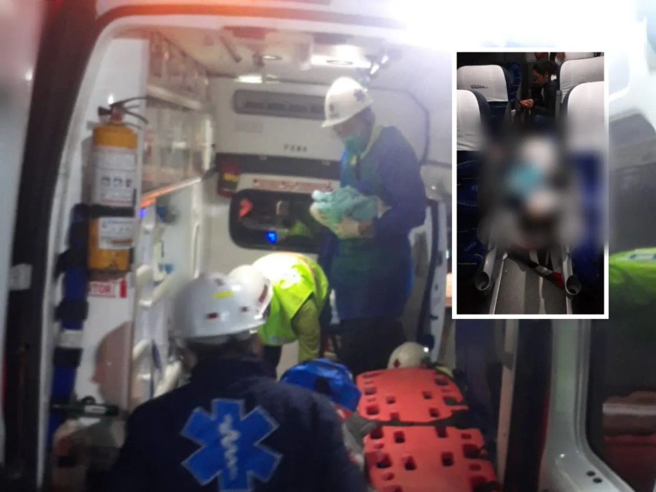bebé nació en un bus de Brasilia