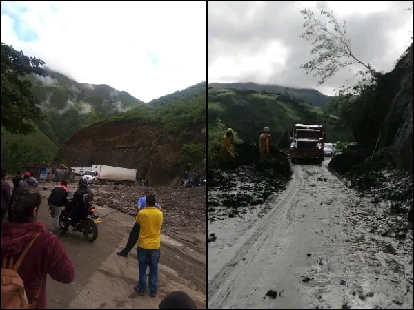 Lluvias y la compleja situación en vías de Nariño, deslizamientos han generado varios cierres
