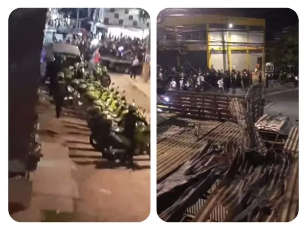 Alteración al orden público en el oriente de Cali en medio de operativo de tránsito.