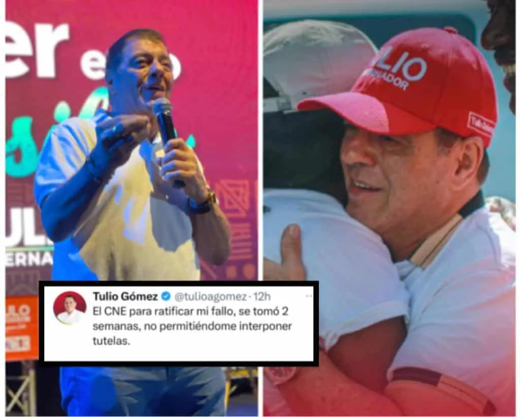 Tulio Gómez sigue siendo candidato: "La decisión final la sabremos antes del 27 de octubre"