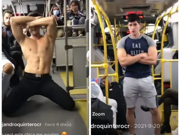 Alejandro viral bailes TikTook Transmilenio