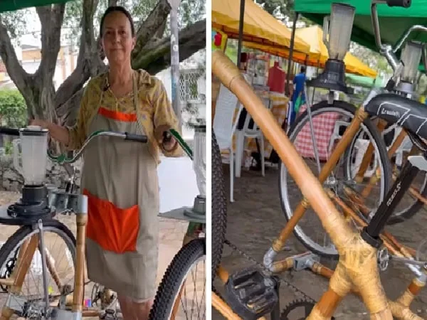 Sonia, emprendedora caleña de bicilicuadoras.