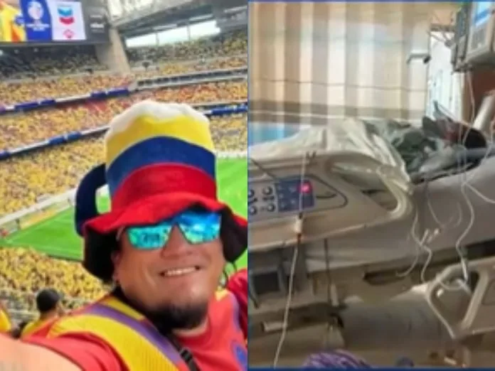 hincha colombiano fue impactado con arma de fuego durante el banderazo en Miami, y su estado es crítico