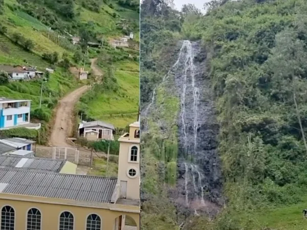 El Cerro de Guadalupe en Pasto, una linda chorrera y paisajes hermosos