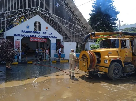 Parroquia se inundó