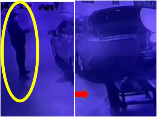 La mesa de noche que se iban a llevar de un motel en Cali, la tenían en el baúl del carro y el vigilante los 'pilló'