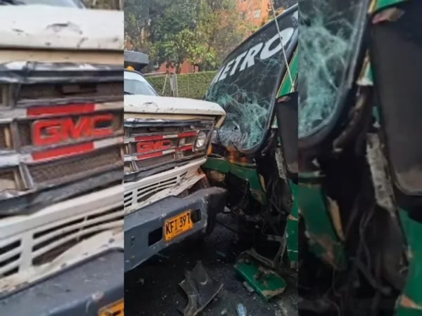 Caos en San Javier, Medellín: conductor de bus se dio a la fuga y desencadenó una balacera.