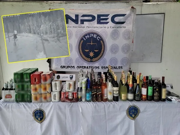 Les aguaron la fiesta a reclusos de La Picota: incautaron vinos, champagne y cervezas importadas