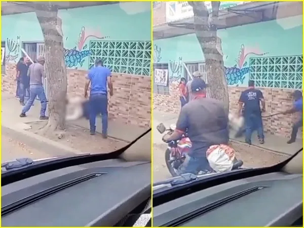La comunidad del barrio Meléndez, sur de Cali, cansada de los hechos de inseguridad decidió tomar justicia por mano propia.