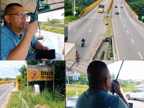 Victor Guerrero , el salvador que evita suicidios en el puente de la variante en IBagué