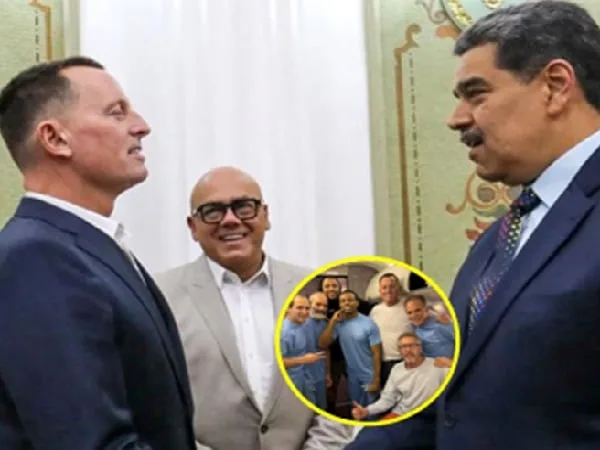 Maduro y el enviado por presidente Trump.