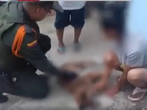 La comunidad de Cali fue la encargada de denunciar este atroz hecho en contra de la perrita que se encontraba amamantando a sus crías.