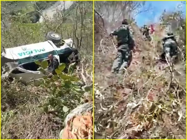Policarpa: serían ochos los uniformados que iban en camioneta de la Policía y que rodó 200 metros