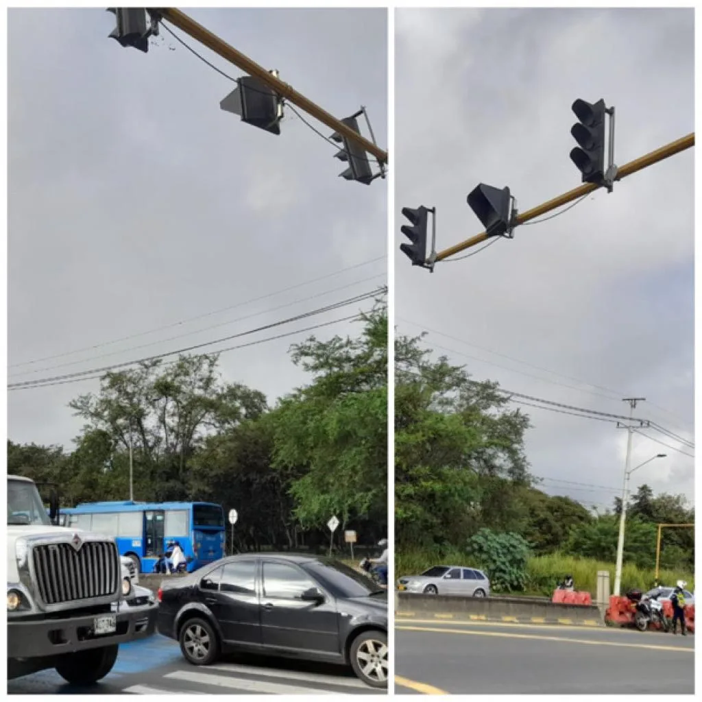 semáforo en Bochalema