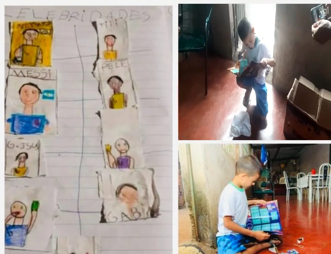 Joao creó su propio álbum del mundial porque su padre no tuvo para regalarle uno y a cambio le regalaron hasta de sobra