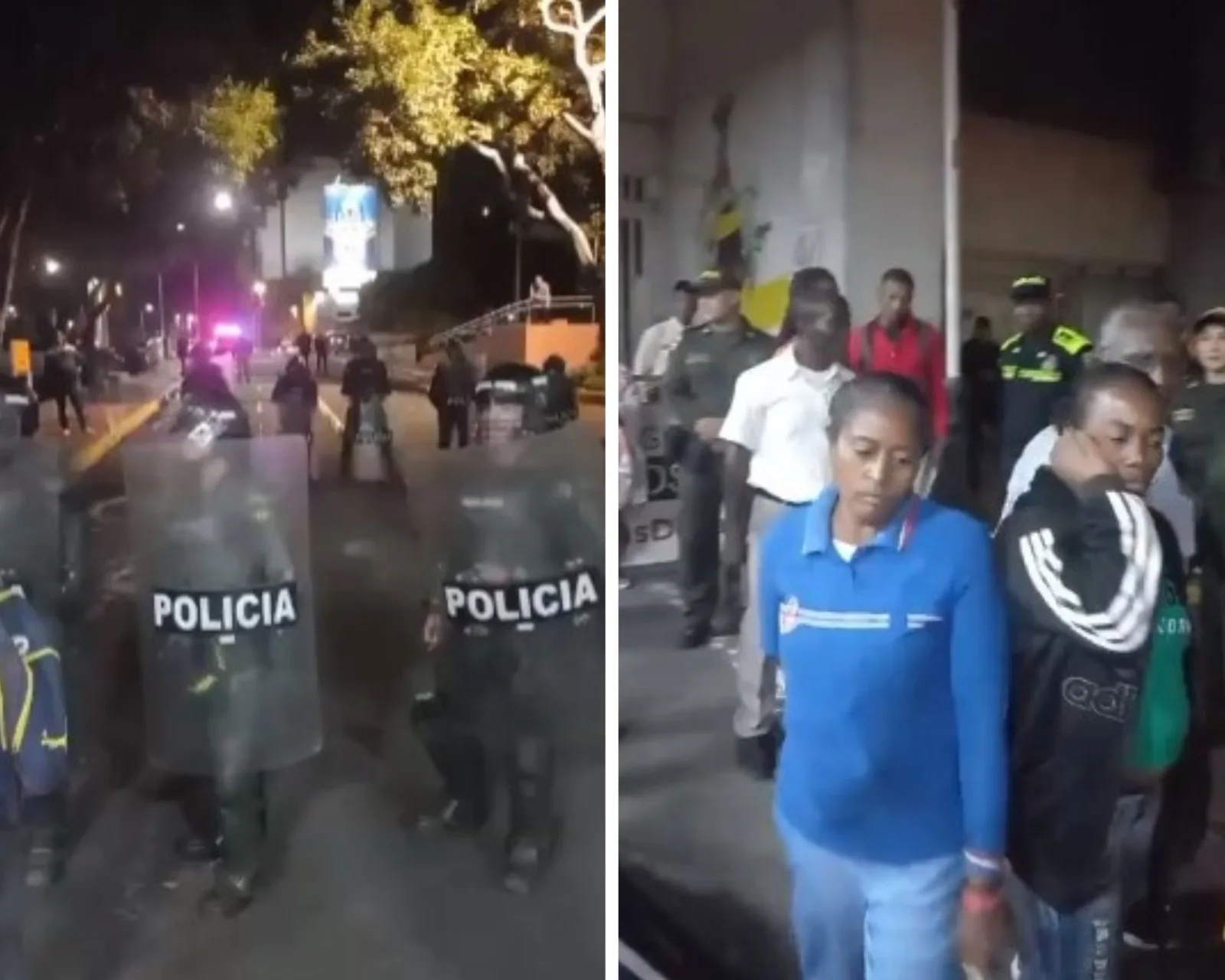 "Nos rodearon con el Esmad": Llegaron a protestar, buscaban al alcalde de Cali y terminaron en trifulca con la policía