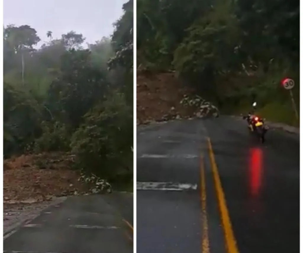 Cierre vía Pasto - Popayán Rosas Cauca derrumbe
