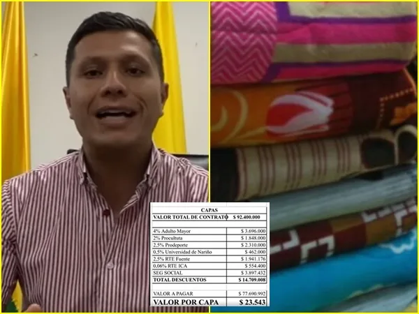 La Polémica en El Tambo por contratos de cobijas y carpas para campesinos, el alcalde se defendió