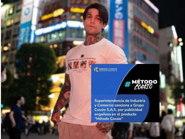 La SIC sancionó a Grupo Cossio S.A.S por publicidad engañosa en el producto 'Método Cossio'. Foto: Instagram @yefersoncossio