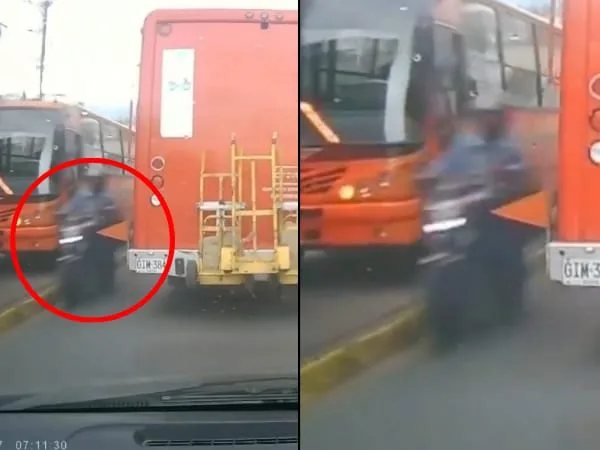 Video: “En contravía, sobrepasa el camión”, las imprudencias en la vía Caracha en Pasto