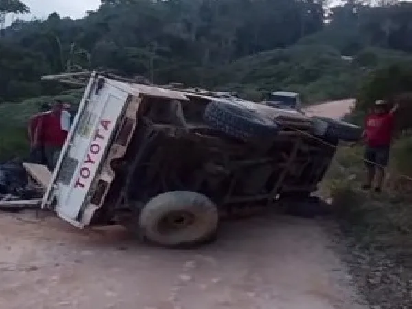 Accidente en Santa Rosa del Sur, Bolívar.