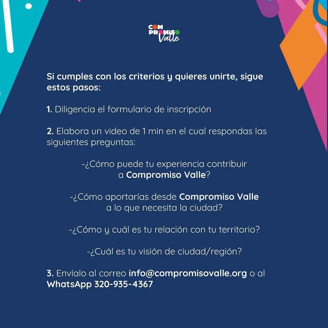 Compromiso Valle busca líderes y lideresas, una oportunidad para conectar con empresarios de la región