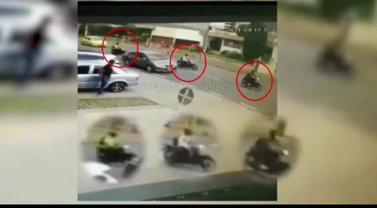 ladrones en motos KF Cali