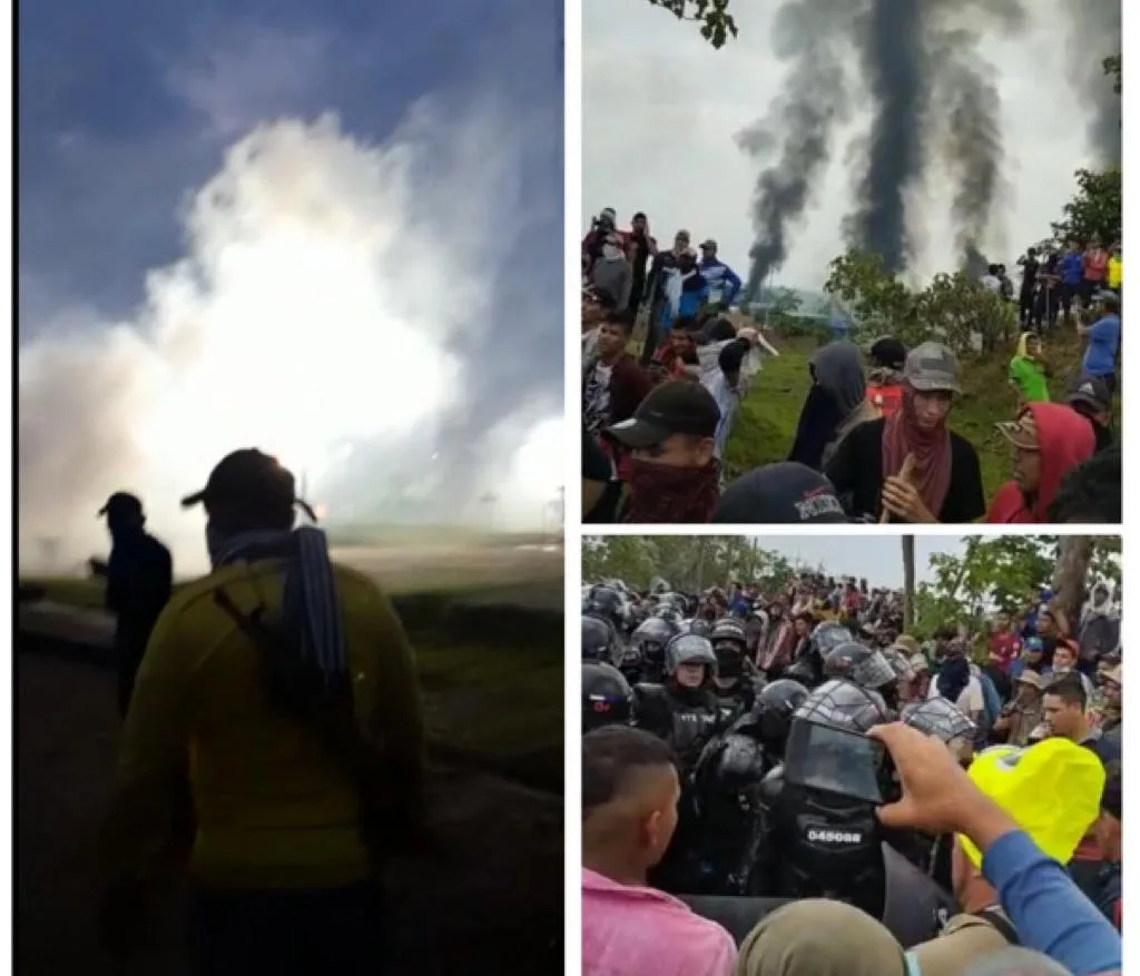 Gravísima situación en Los Pozos, San Vicente del Caguán: al Esmad no le llegaron refuerzos y campesinos exigen respuestas