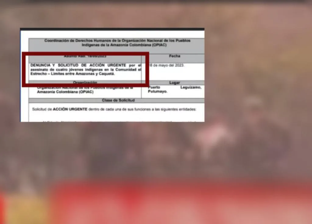 Cuatro menores reclutados forzosamente en Putumayo, habrían intentando escapar y los mataron